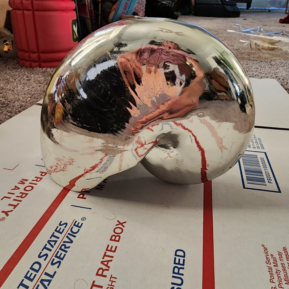 Nate Berkus Silver Nautilus Shell Decor